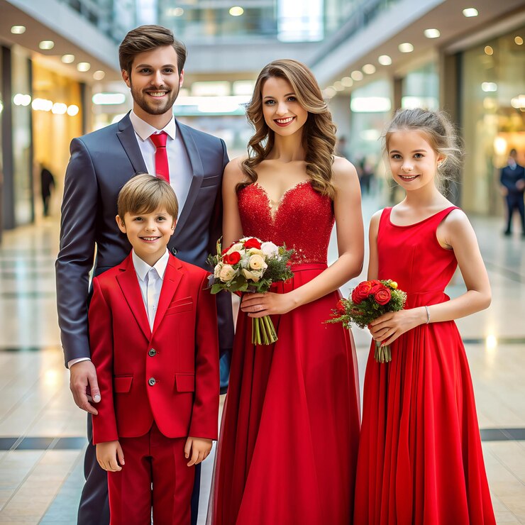 Best Family Matching Dress Ideas for Weddings and Celebrations